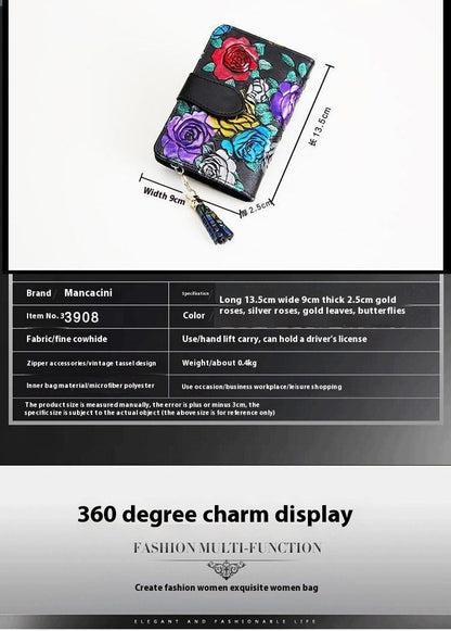 Fashion Women's Leather Wallet Short