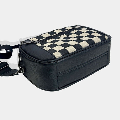 Women's Bag Chessboard Multi-compartment Fashion Handbag