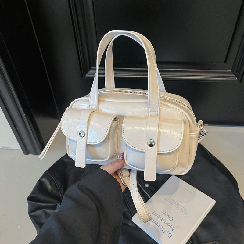 Large Capacity Women's Fashion Shoulder Messenger Portable Boston Bag